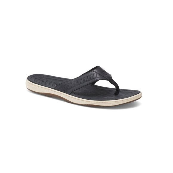 Sperry | Shoes | Sperry Black Mens Leather Havasu Thong  display picture 2